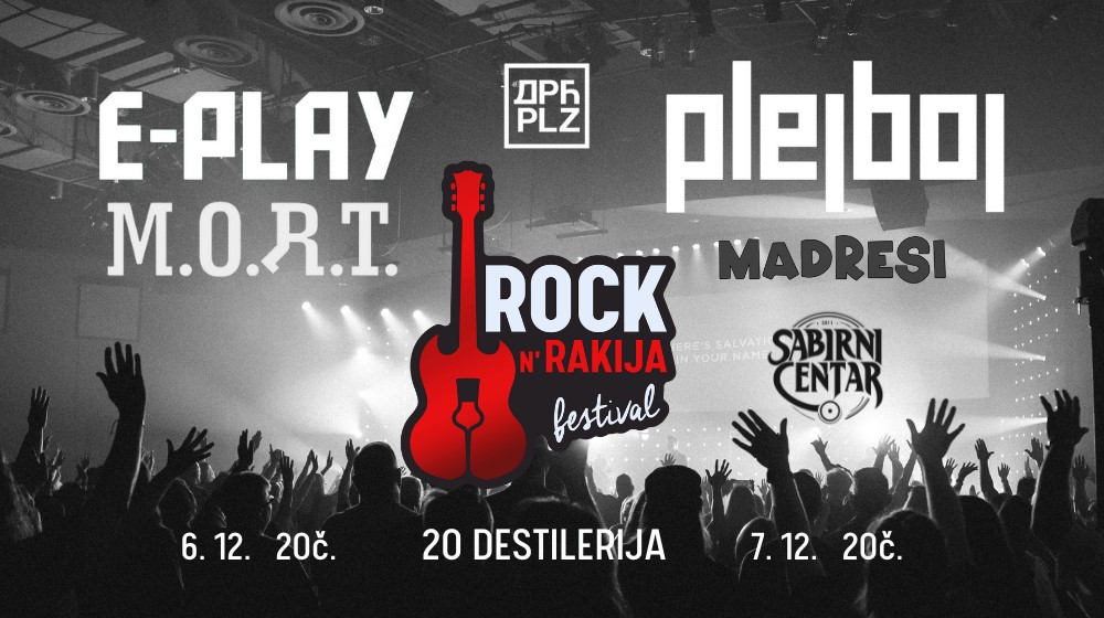 Plejboj, E-play i M.o.r.t. na drugom Rock n' Rakija festivalu 