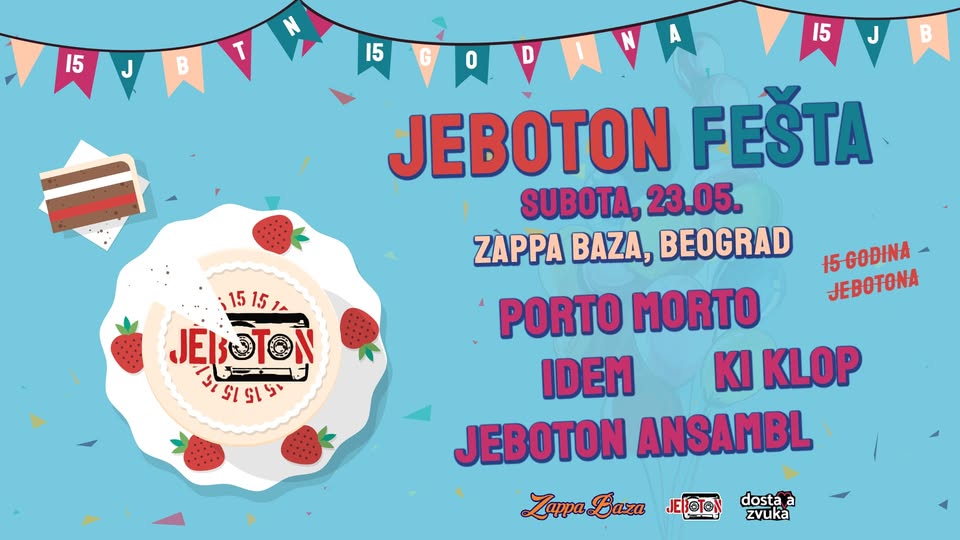 JEBOTON fešta at Zappa Baza!