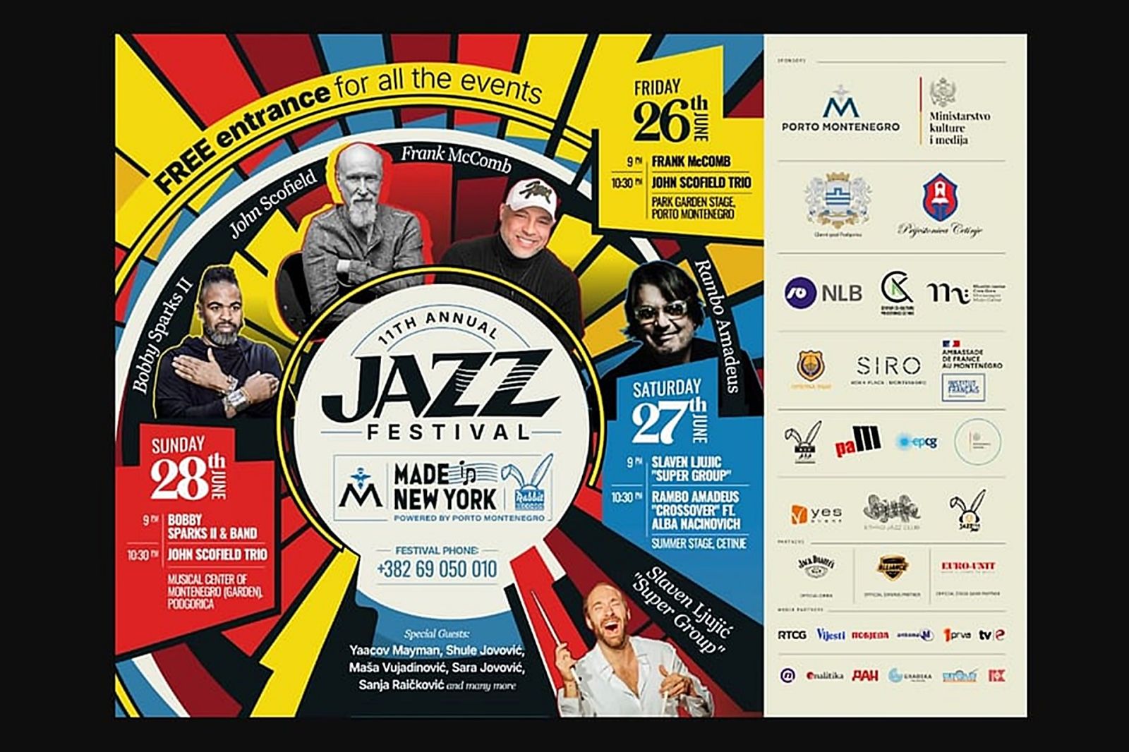 11th edition of Made in New York Jazz Festival, Montenegro